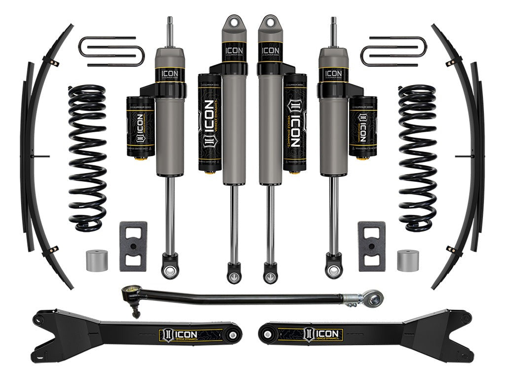 Icon 2.5" Stage 3 Suspension System w/Radius arm & Expansion Pack Kit for 2023-2025 Ford F250 Super Duty 4WD Gas