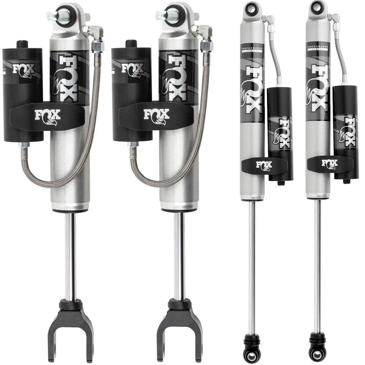 FOX Performance 2.0 Smooth Body Reservoir Shock Kit 0-1" Lift 985-24-242, 985-24-243