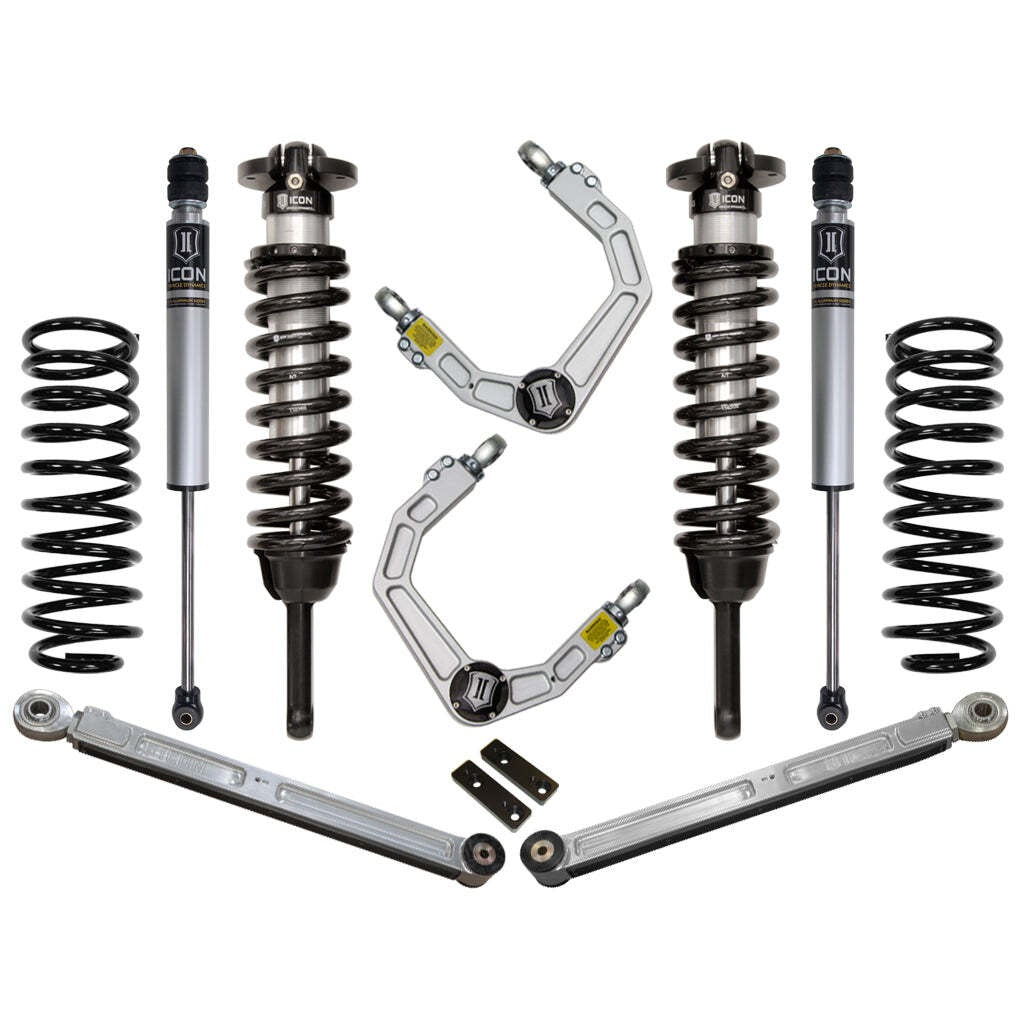 ICON K53053 Stage 3 Suspension System Billet UCA Toyota 4Runner/FJ Cruiser 0-3.5" Lift