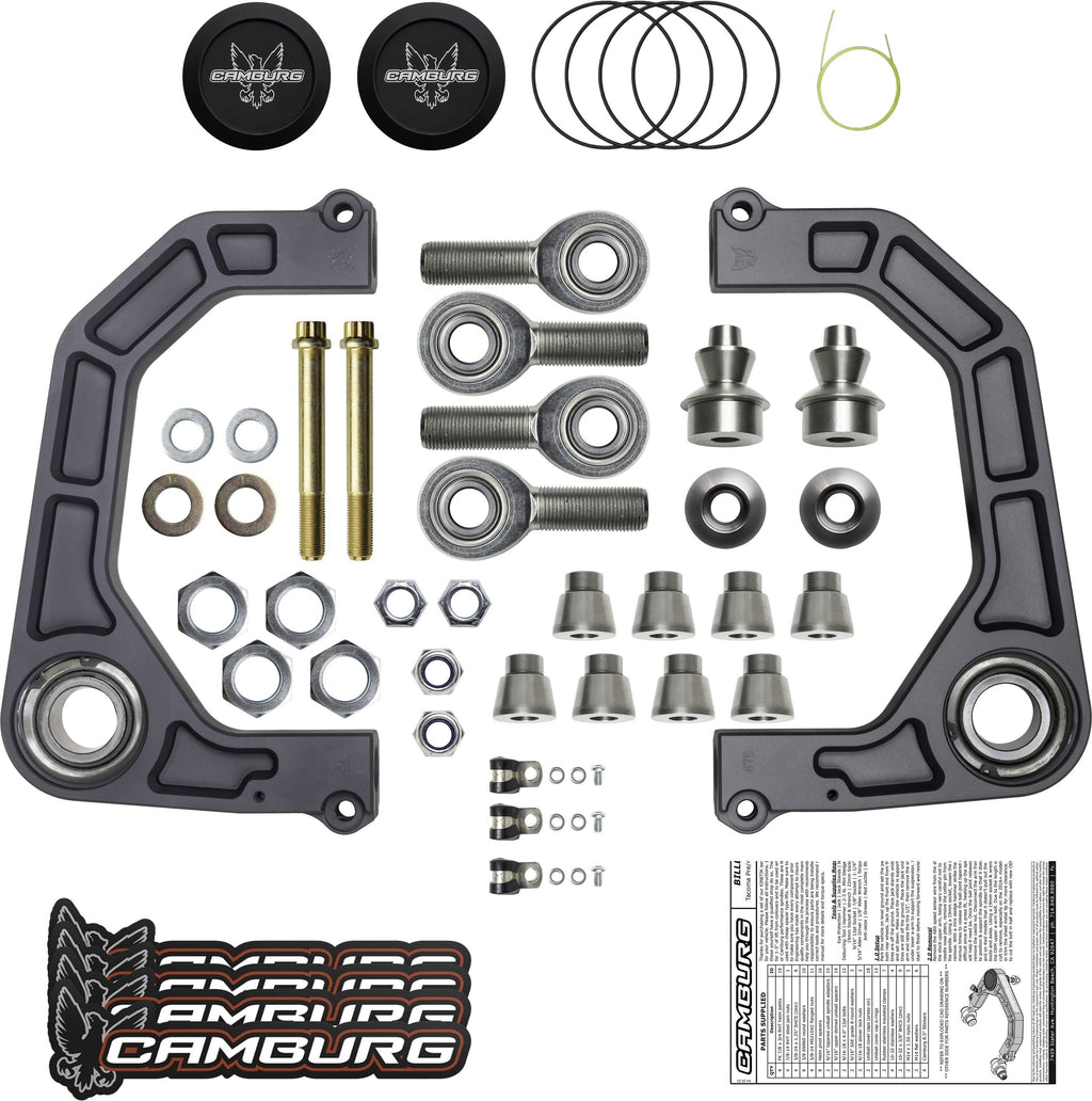 KINETIK V2 Performance Billet Uniball Upper Arms - Grey