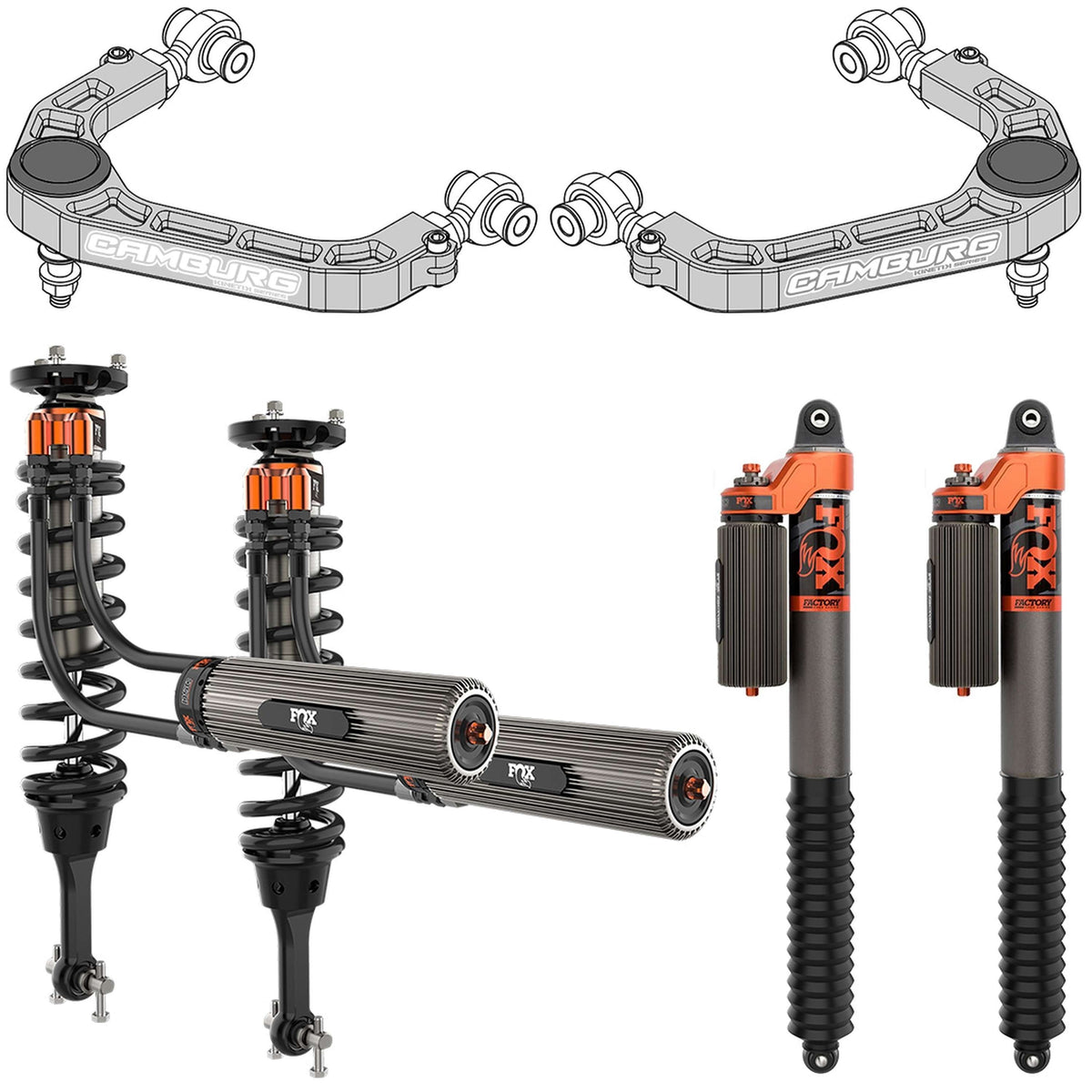 KINETIK Performance Lift Kit w/ FOX 3.00" Factory DSC