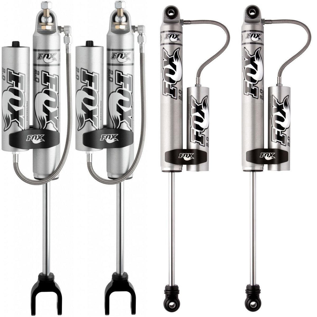 FOX Performance 2.0 Smooth Body Reservoir Shock Kit 0-1" Lift 980-24-964, 980-24-955