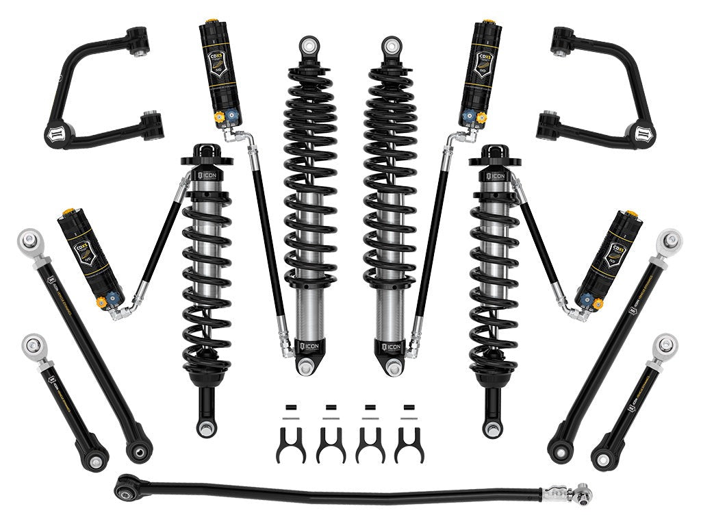 Icon 3-4" Lift Stage 7 Suspension System CDXS Tubular Kit for 2021-2023 Ford Bronco