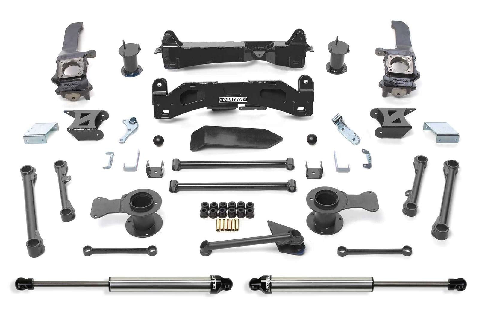 Fabtech 6" Basic System w/Dirt Logic Shocks Kit for 2010-2014 Toyota FJ Cruiser 4WD w/6" lift