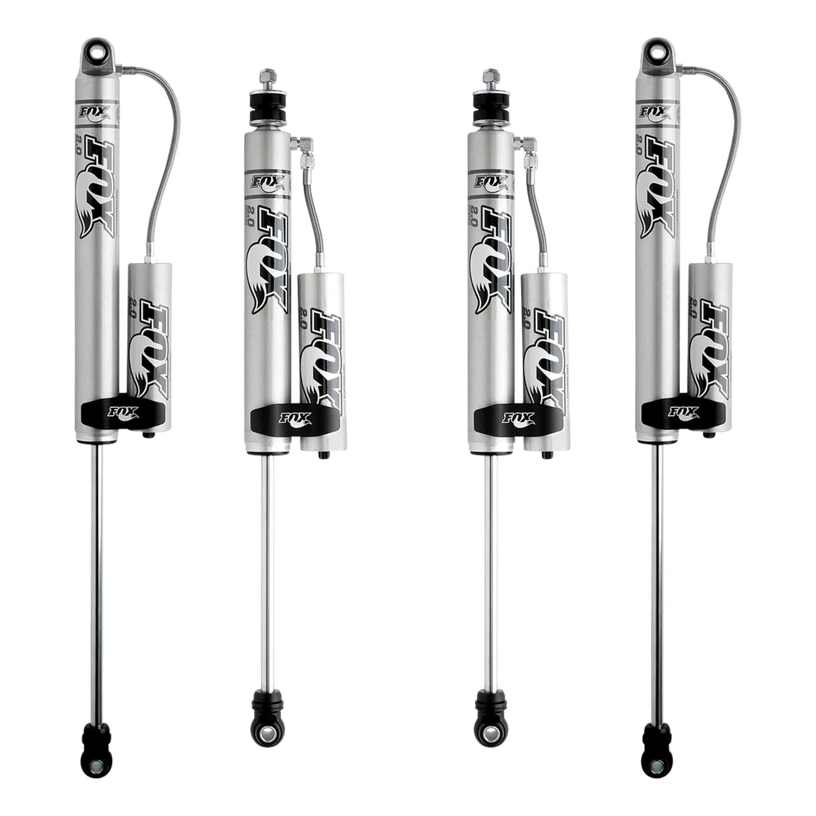 Fox 2.0 Performance Series Shocks w/ Reservoir Set for 2001-2006 Chevrolet Silverado 3500 4WD RWD w/4-6" lift