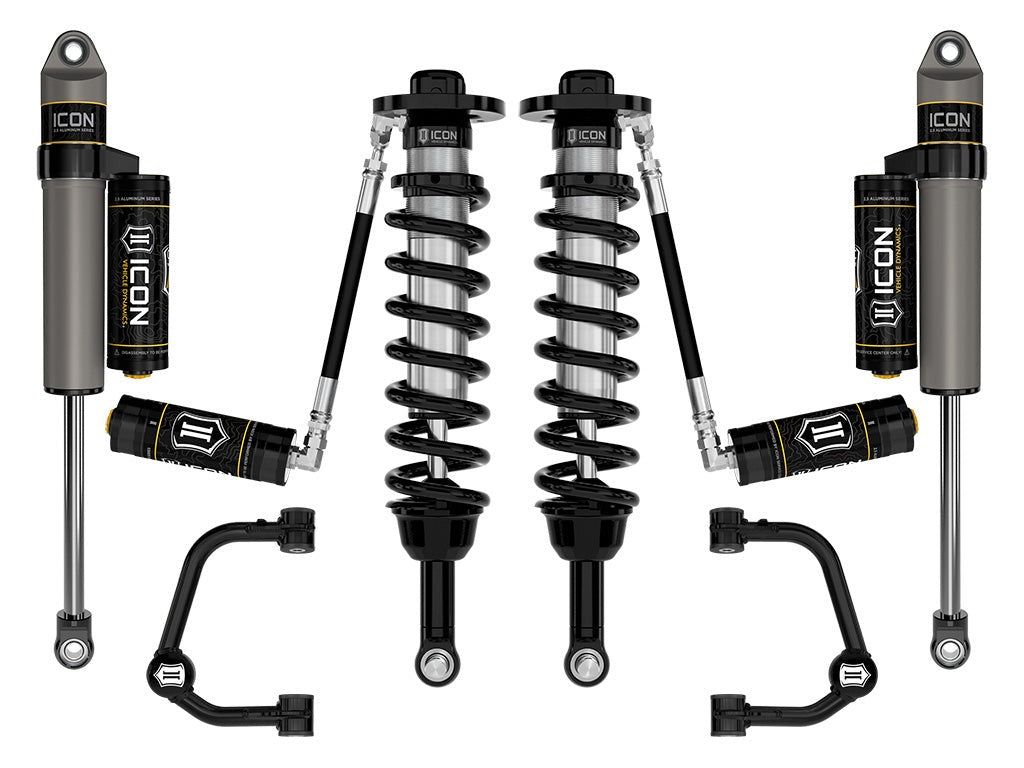 Icon 2.75-3.5" Stage 3 Suspension System w/Tubular UCA Kit 2021-2026 Ford F-150 4WD Gas