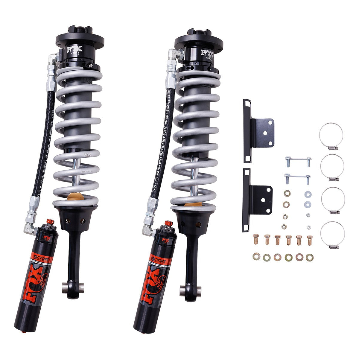 FOX 883-06-232 Front Factory Race 2.5 Internal Bypass Coil-Over Reservoir Shock (Pair) - Adjustable