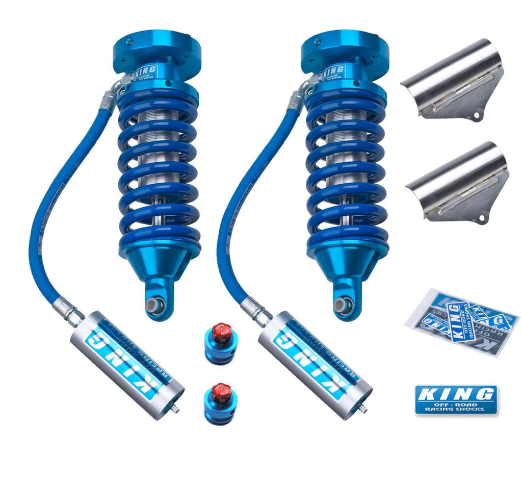 King Shocks 2.5 Performance Coilovers w/ Remote Reservoir Front Pair for 2004-2015 Nissan Titan 4WD RWD w/0-2.5" lift