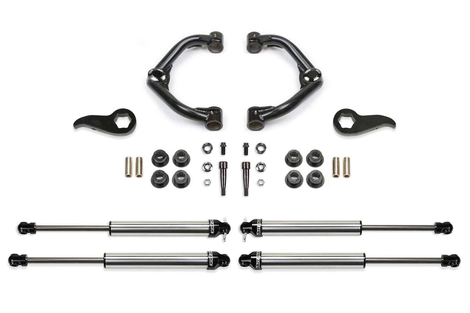 Fabtech 3.5" Uniball UCA Lift Kit w/Dirt Logic 2.25 Shocks for 2020-2024 Chevrolet Silverado 2500 HD 4WD w/3.5" lift