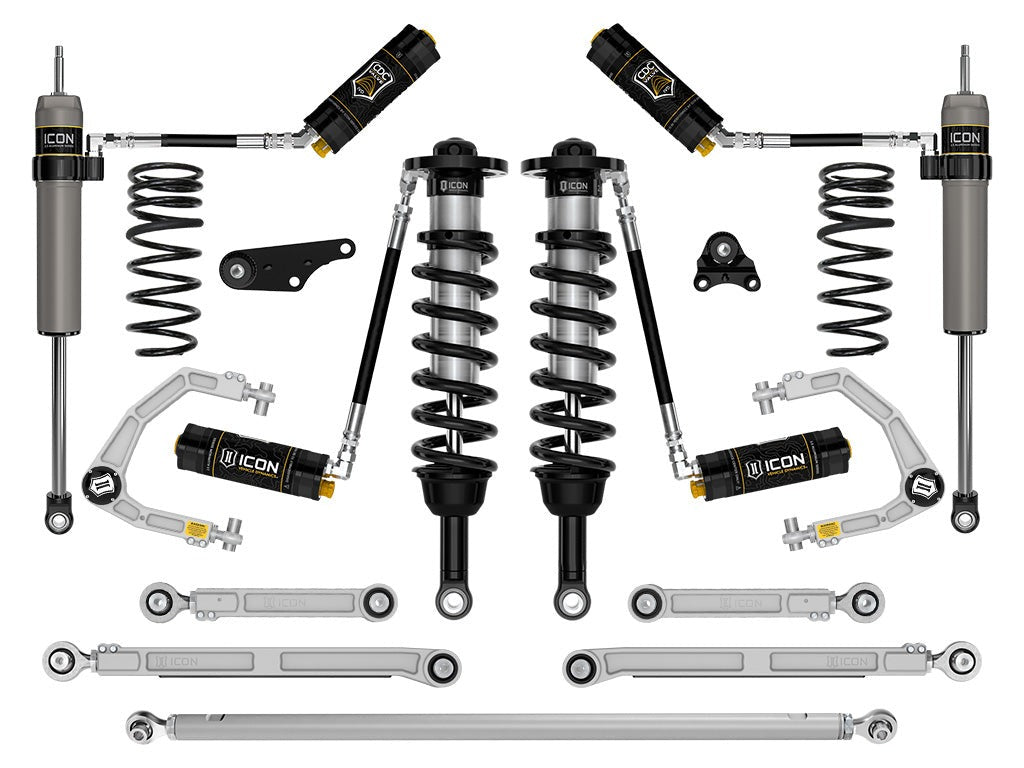 Icon 1.25-3" Stage 11 Suspension System w/Billet Overland Coils Rear Kit for 2024-2025 Toyota Tacoma 4WD