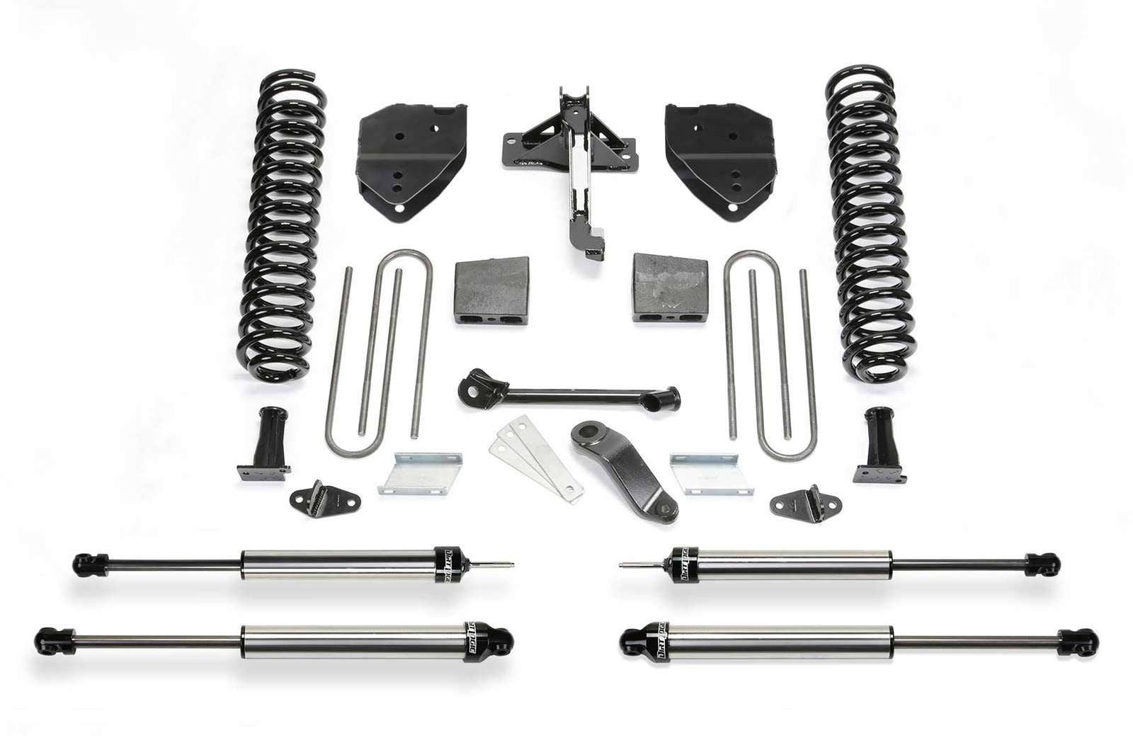 Fabtech 4" Basic System w/Dirt Logic Shocks Kit for 2017-2024 Ford F250 Super Duty 4WD w/4" lift