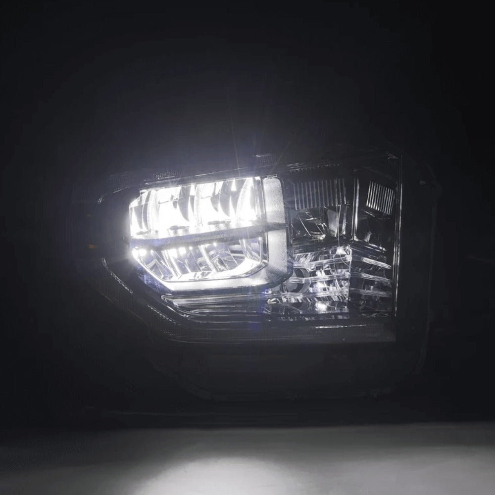 MK II LUXX-Series LED Crystal Headlights Alpha-Black Fit 2014-2021 Toyota Tundra