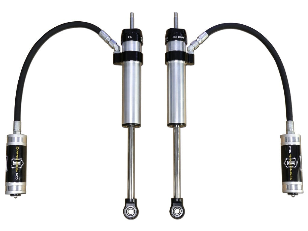 Icon 2.5 Remote Reservoir Shocks Rear Pair for 2010 Lexus GX460 w/1-3" lift