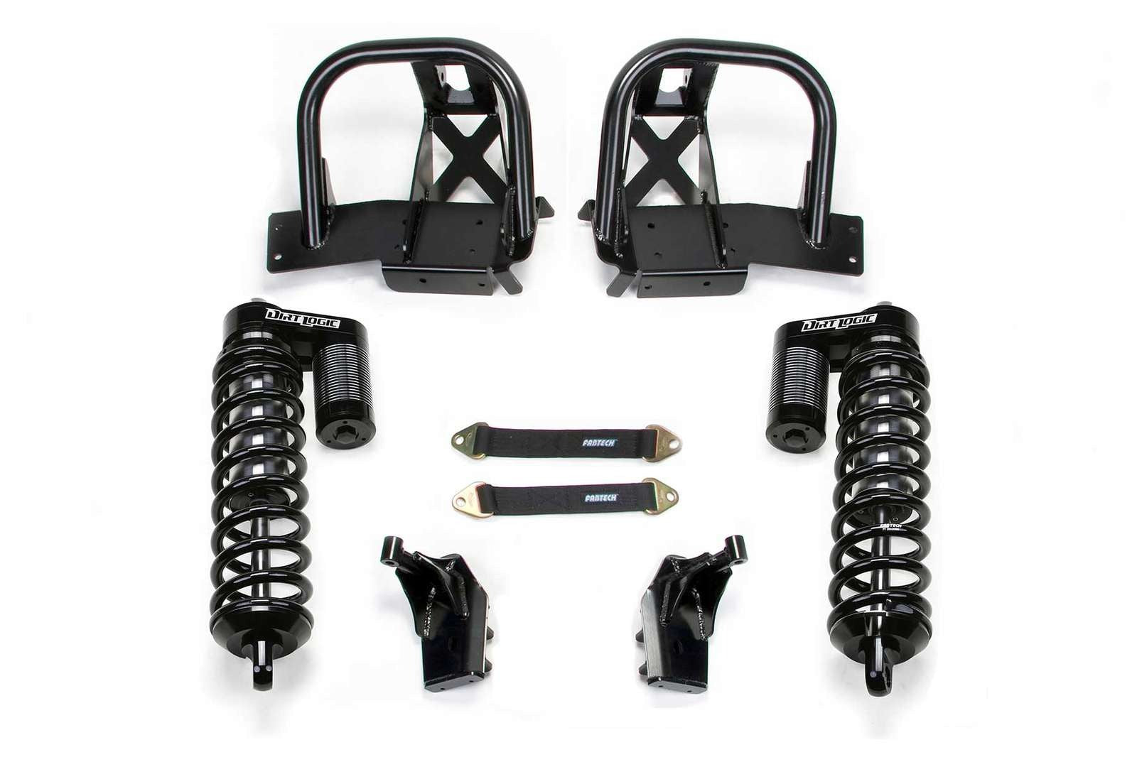 Fabtech 10" Front Dirt Logic 4.0 Coilover Conversion System Kit for 2008-2016 Ford F350 Super Duty 4WD w/10" lift