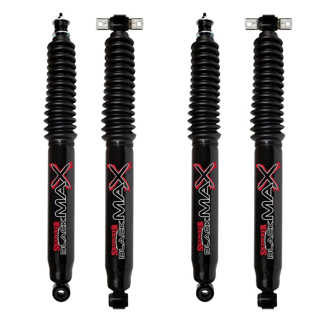 Skyjacker Black MAX Hydro Shocks Set for 1984-2001 Jeep Cherokee 4WD RWD XJ