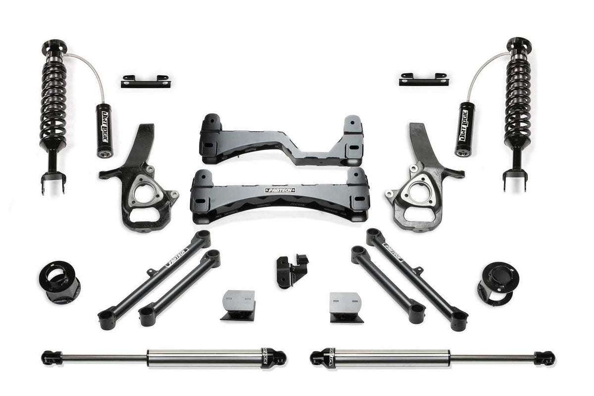 Fabtech 6" Performance Lift Kit w/Front Dirt Logic 2.5 Coilovers w/Reservoir & Rear 2.25 Shocks for 2019-2024 Ram 1500 RWD w/6" lift