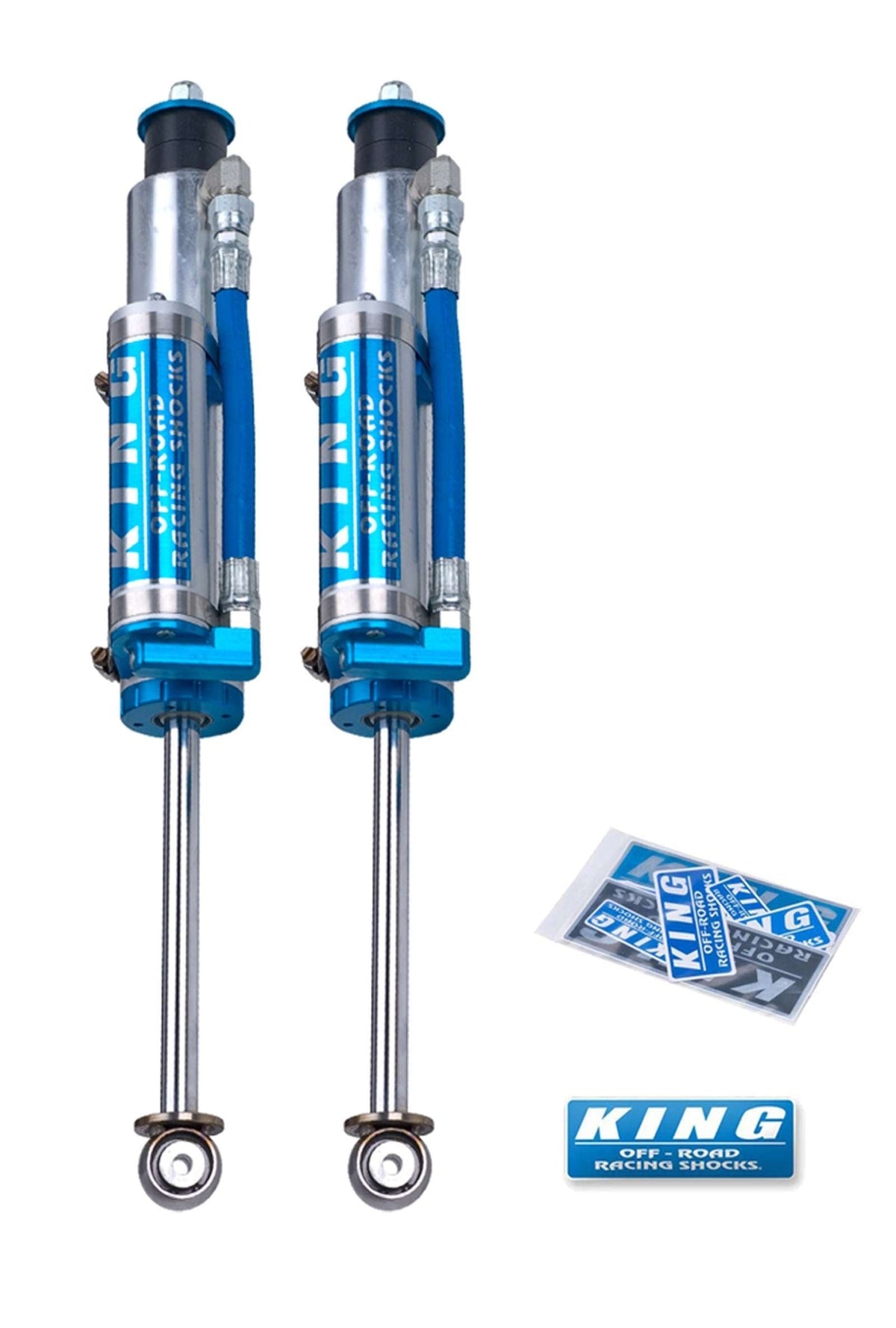 King Shocks 2.5 Performance Piggyback Shocks Front Pair for 2007-2018 Jeep Wrangler JK 4WD