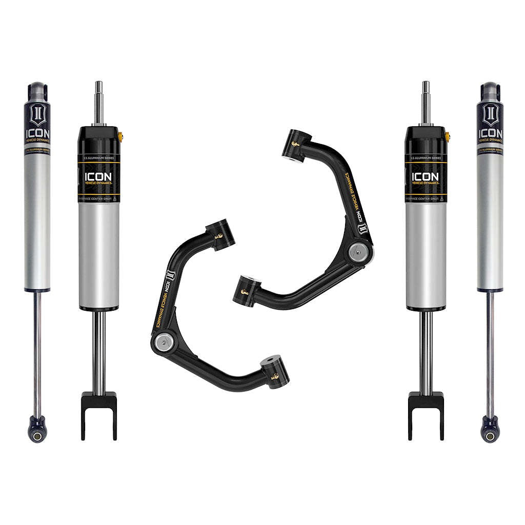 ICON K78351T Stage 1 Suspension System Tubular UCA GM 2500/3500 HD 0-2" Lift