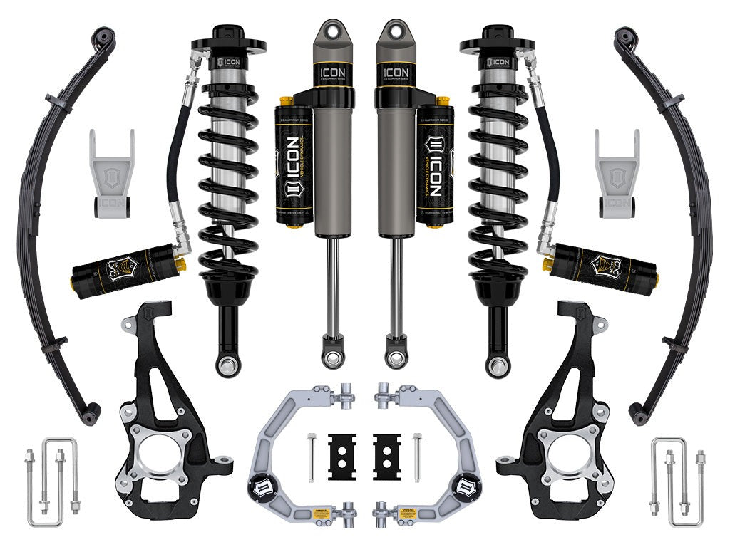 Icon 3.5-4.5" Stage 4 Suspension System CDCV leaf Pack Kit 2021-2026 Ford F-150 4WD Gas