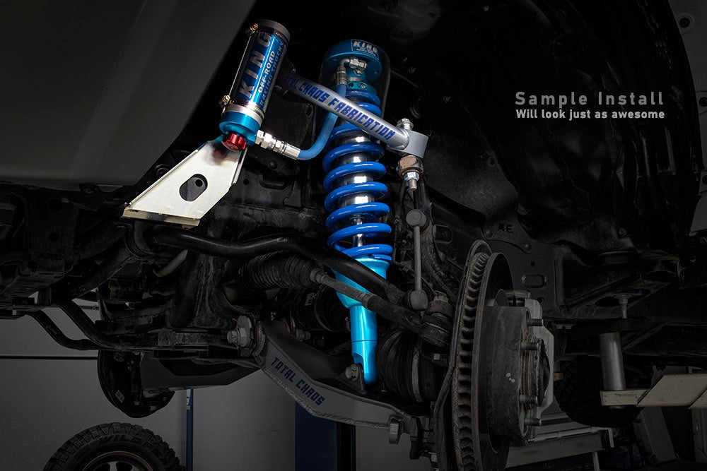 King Shocks 3.0 Performance Coilovers w/ Adjustable Remote Fin Reservoir + Rear Adj Fin Reservoir Shocks Set for 2010-2014 Ford Raptor 4WD