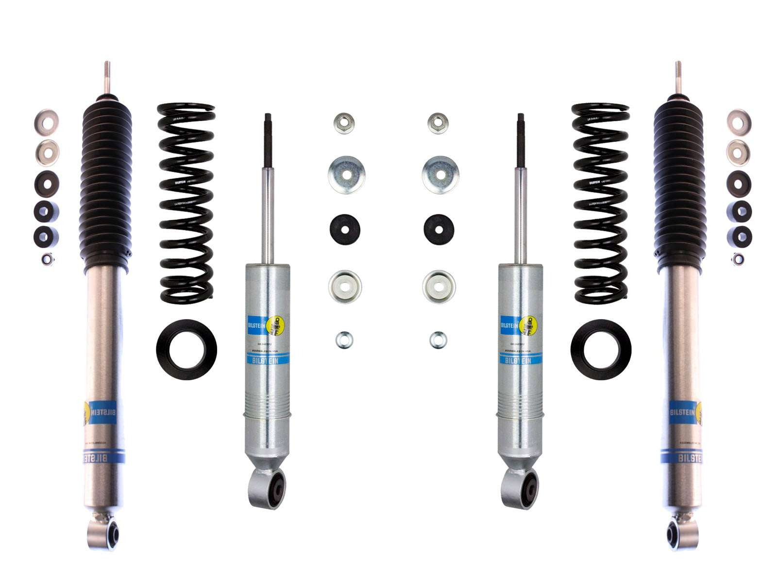 Bilstein 6112 Strut & Spring + Rear 5100 Shocks Set for 2000-2006 Toyota Tundra 4WD RWD