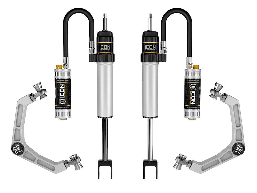 Icon 0-2" CDCV Shocks System w/ Billet UCA Kit for 2020-2024 Chevrolet Silverado 3500 HD