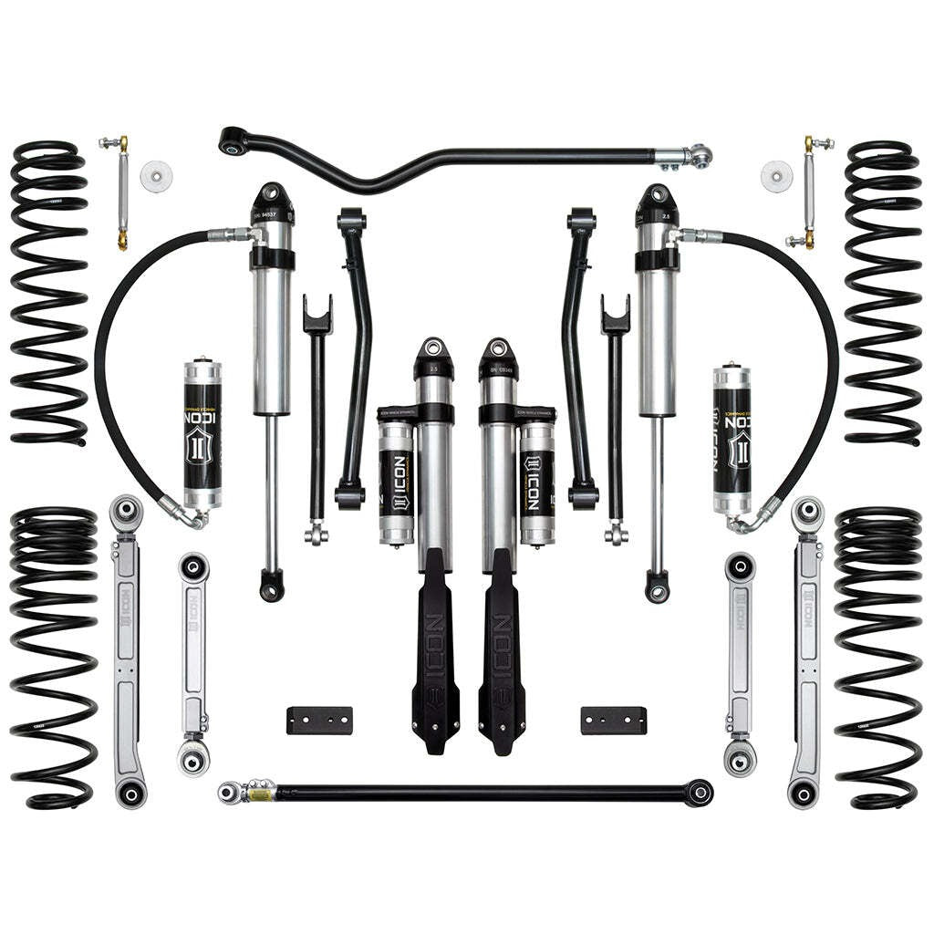 ICON K22107 Stage 7 Suspension System Billet UCA Jeep Gladiator 2.5" Lift