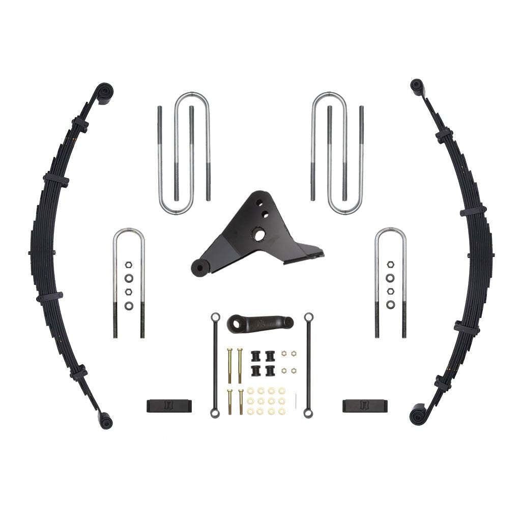 ICON K34500-99 Suspension System Leaf Spring & Block Ford F250/F350 4" Lift