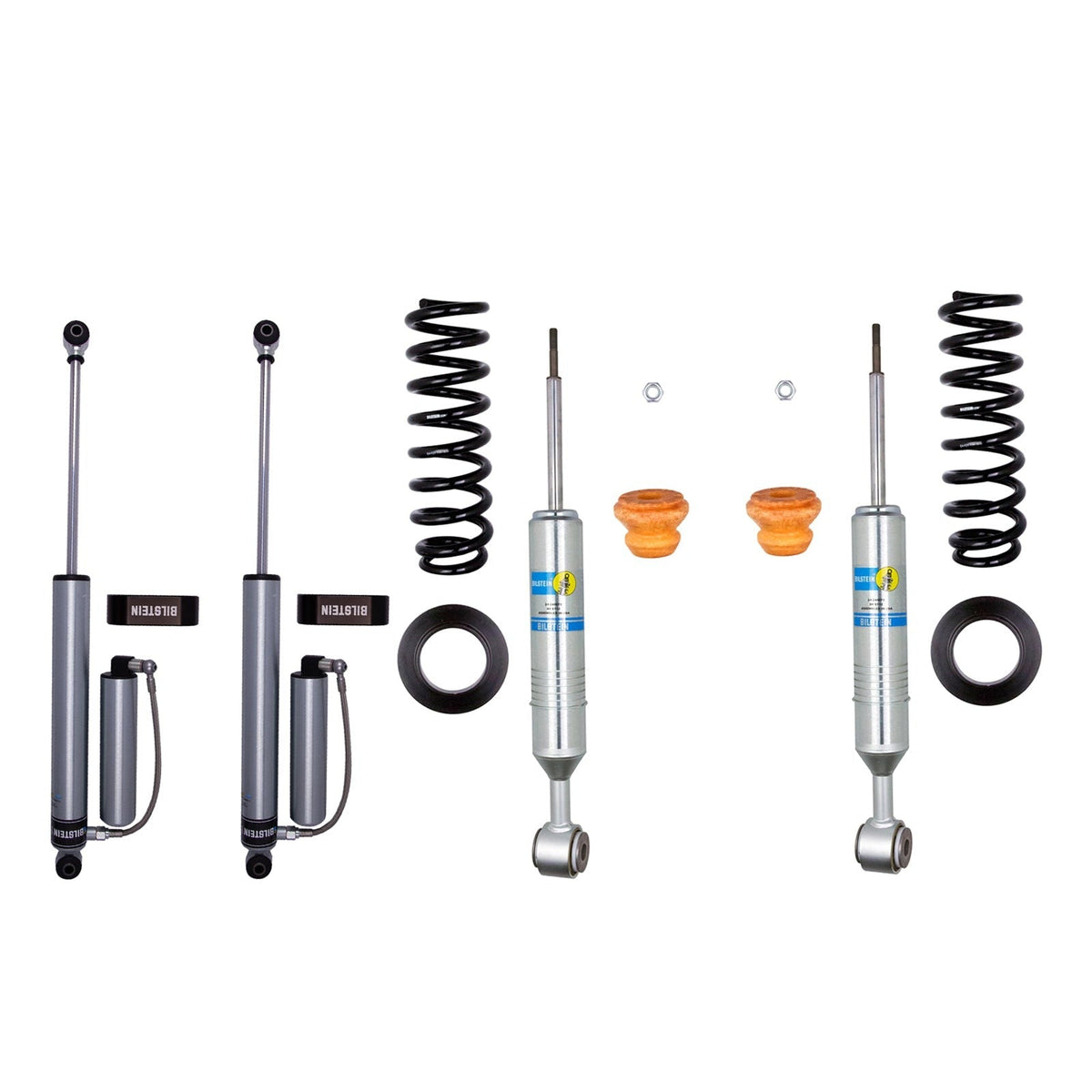 Bilstein 6112 Strut & Spring + Rear 5160 Reservoir Shocks Set for 2004-2008 Ford F150 4WD w/0-2.25" lift