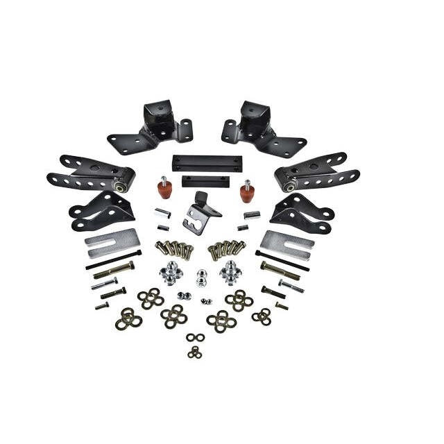 Belltech 6909 Leaf Spring Hanger Lowering Kit 4" Drop Leaf Spring Shackle & Hanger Kit (Front Hanger/Rear Shackle)