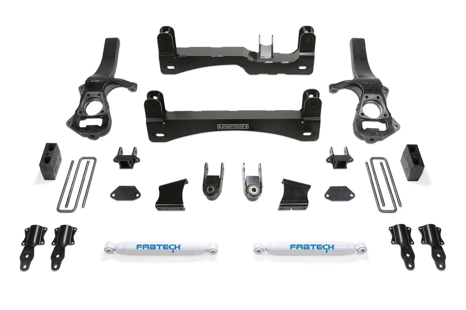 Fabtech 6" Basic System w/Rear Performance Shocks Kit for 2019-2024 GMC Sierra 1500 RWD w/6" lift