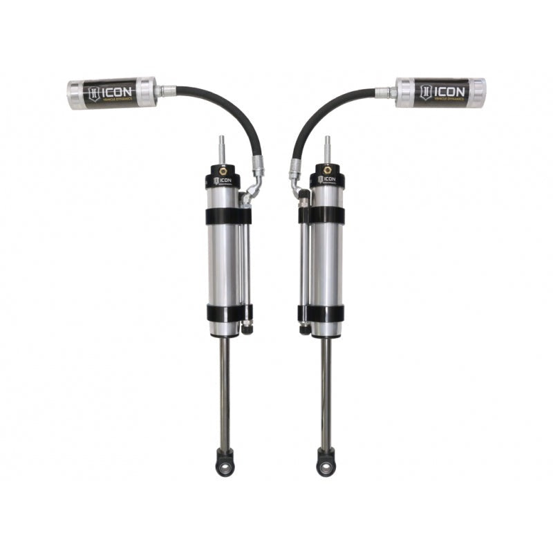 Icon 2.5 Omega Remote Reservoir Shocks Front Pair for 2007-2018 Jeep Wrangler JK