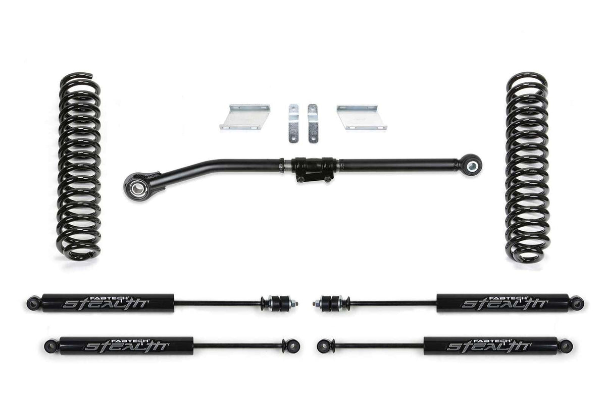 Fabtech 2.5" Basic Lift Kit w/Stealth Shocks for 2017-2024 Ford F250 Super Duty 4WD w/2.5" lift