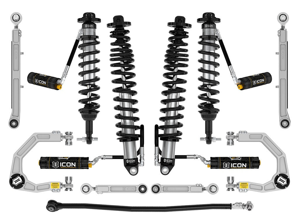 Icon 3-4" Lift Stage 7 Suspension System CDCV Billet Kit for 2021-2023 Ford Bronco Heavy Rate Rear Springs