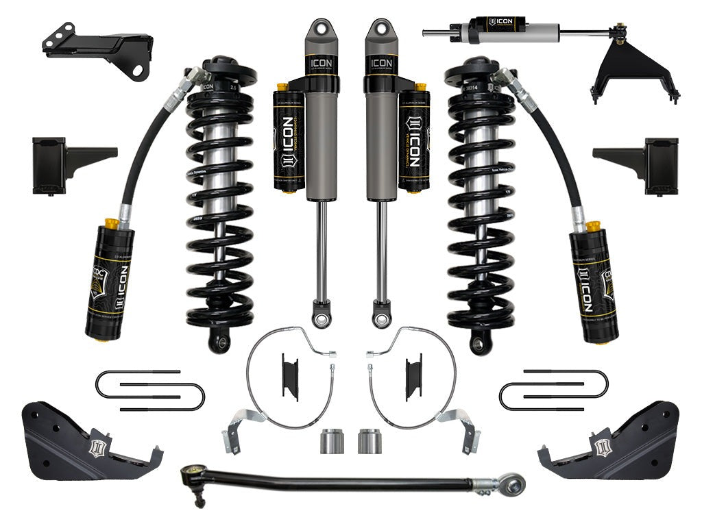 Icon 4-5.5" Stage 5 Coilover Conversion System Kit for 2023-2025 Ford F250 Super Duty Gas
