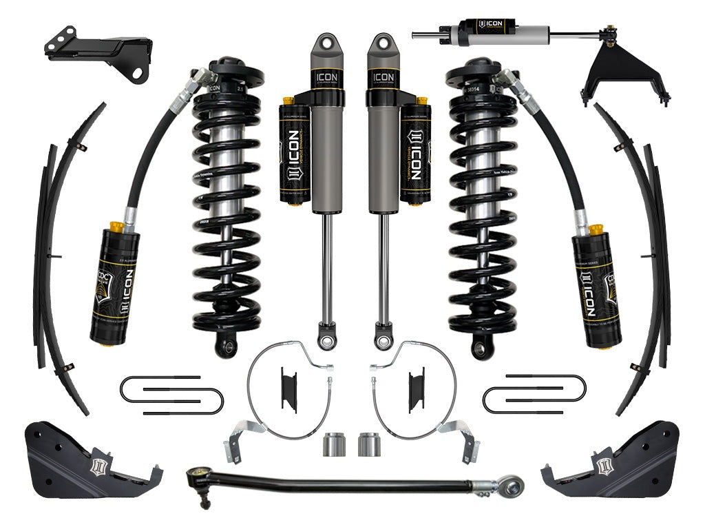 Icon 4-5.5" Stage 5 Coilover Conversion System w/Expansion Packs Kit for 2023-2026 Ford F350 Super Duty 4WD Gas Crew Cab Pickup