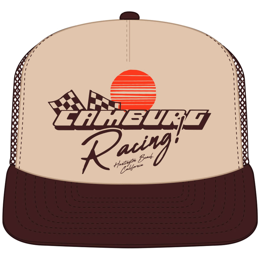 Camburg Retro Racer Trucker Mesh Hat (brn/tan)