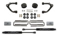 Fabtech 3" Uniball UCA Lift Kit w/Rear Stealth Shocks for 2019-2024 Chevrolet Silverado 1500 4WD w/3" lift