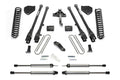 Fabtech 4" 4 Link System w/Dirt Logic Shocks Kit for 2017-2024 Ford F250 Super Duty 4WD w/4" lift