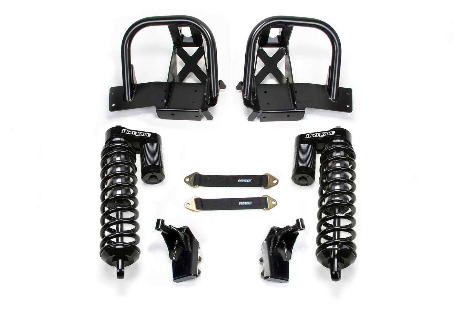 Fabtech 8" Front Dirt Logic 4.0 Coilover Conversion System Kit for 1999-2004 Ford F250 Super Duty 4WD w/8.0" lift