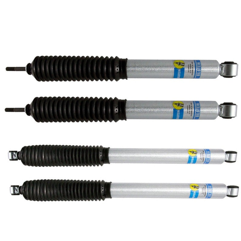 Bilstein B8 5100 Front and Rear Shocks For Stock Height and 0-2" Lifts 4WD 24-186018, 24-186025