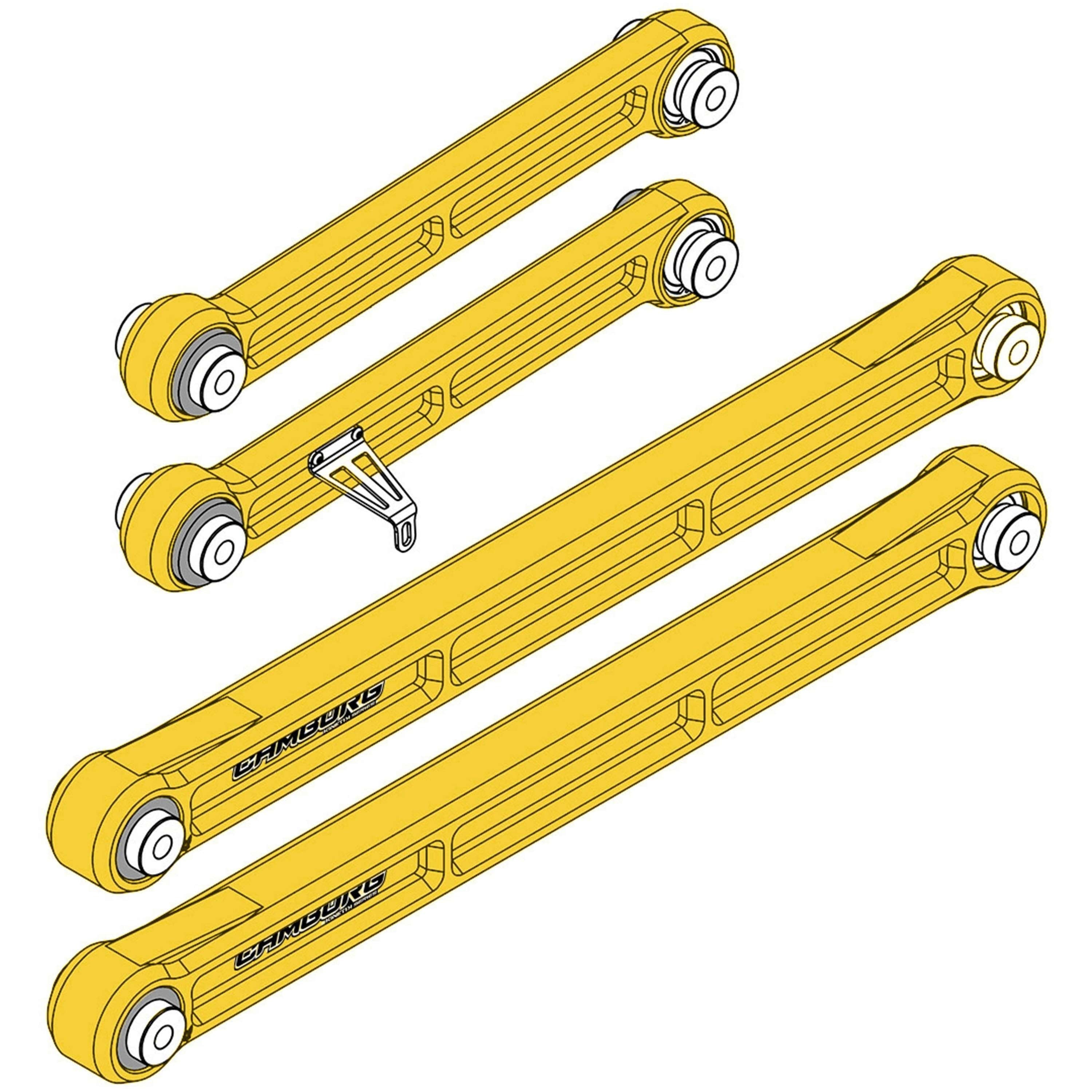 KINETIK Series Rear Billet Trailing Arm Kit - Gold
