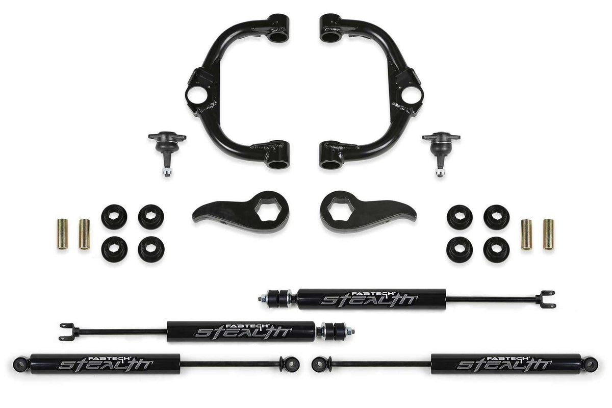 Fabtech 3.5" Ball Joint UCA Lift Kit w/Stealth Shocks for 2020-2024 Chevrolet Silverado 2500 HD 4WD w/3.5" lift