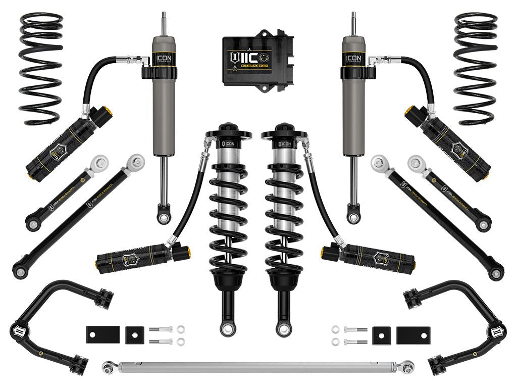 Icon 3-4.5" Stage 12 Suspension System w/Tubular TRD Pro Kit for 2023-2025 Toyota Sequoia 4WD