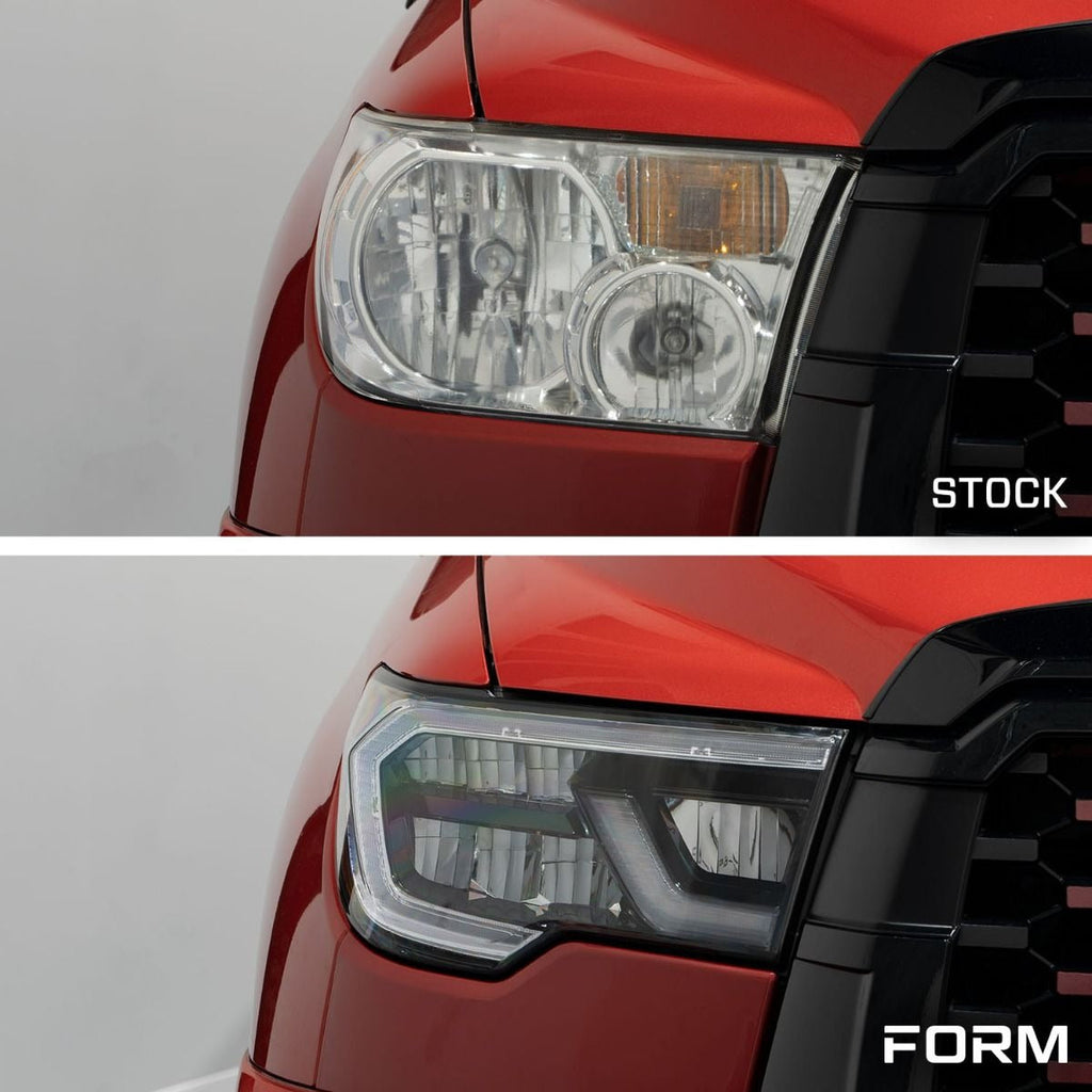 LED Reflector Headlights [Pair] Fits 2007-2013 Toyota Tundra