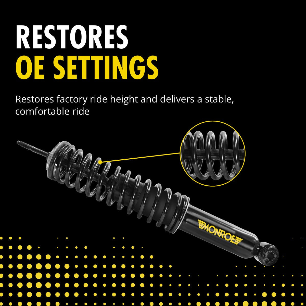 Monroe 90032C1 Front Right Air Spring to Coil Spring Conversion Kit Jeep Grand Cherokee