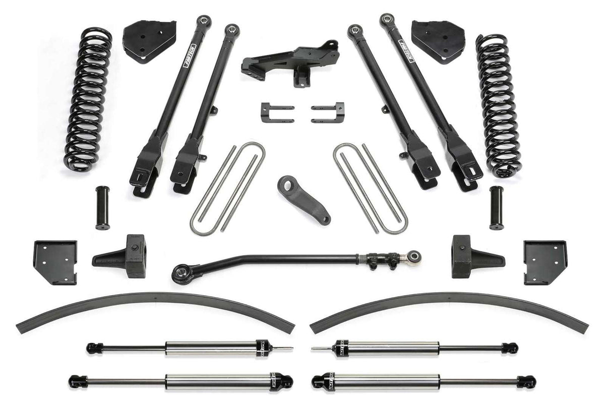 Fabtech 8" 4 Link System w/Dirt Logic 2.25 Shocks Kit for 2017-2024 Ford F350 Super Duty 4WD w/8.0" lift