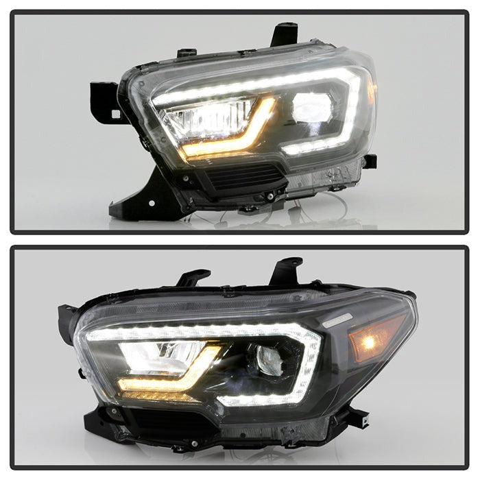 Full LED DRL Projector Headlights Fits 2016-2023 Toyota Tacoma