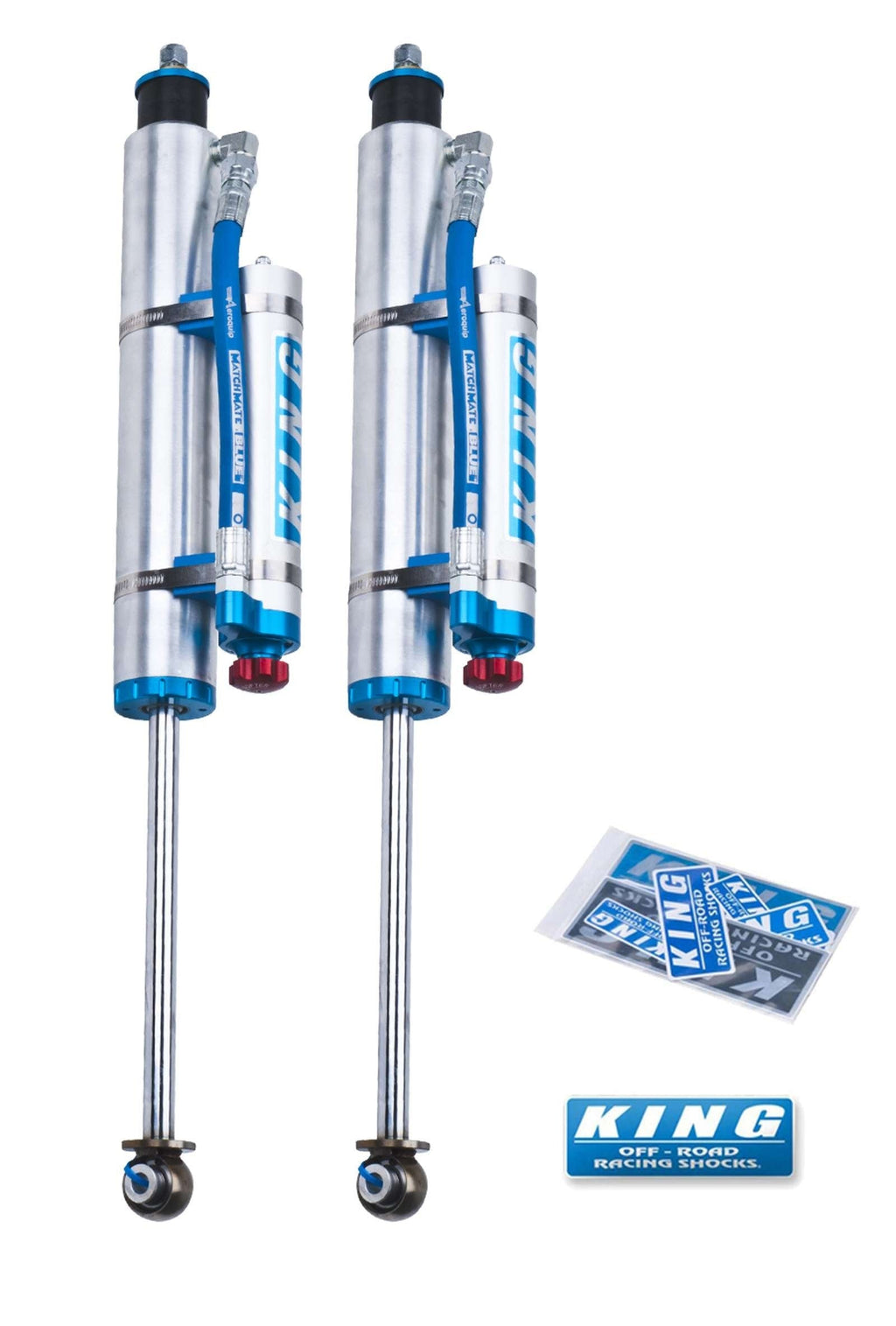 King Shocks 2.5 Performance Piggyback Shocks Front Pair for 2007-2018 Jeep Wrangler JK 4WD