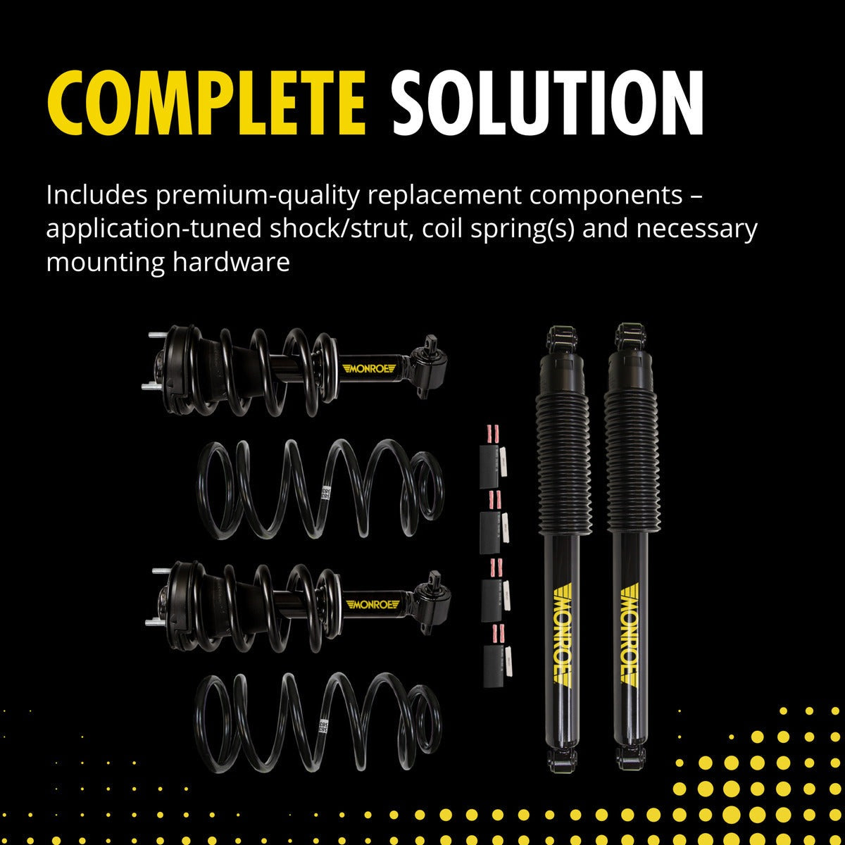 Monroe 90033C1 Front Right Active to Passive Suspension Conversion Kit